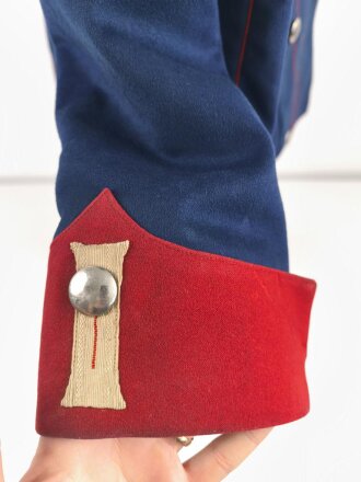 Württemberg,  Ulanka eines Gefreiten im Ulanen Regiment König Karl Nr. 19. Eigentumstück  mit Paraderabatte. Diverse Beschädigungen
