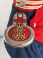 Württemberg,  Ulanka eines Gefreiten im Ulanen Regiment König Karl Nr. 19. Eigentumstück  mit Paraderabatte. Diverse Beschädigungen