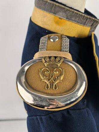 Württemberg,  Ulanka eines Angehörigen im Ulanen Regiment "König Wilhelm I" Nr 20. Stärker getragenes Kammerstück