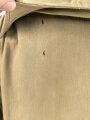 Waffen SS Tropenfeldbluse , sogenannte Sahariana. Getragenes Kammerstück mit original vernähtem Ärmaladler. Ungereinigt