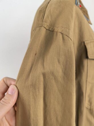 NSDAP Dienstbluse für einen Anwärter in der Ortsgruppe. Sehr guter Zustand, die Kragenspiegel vermutlich neuzeitlich vernäht