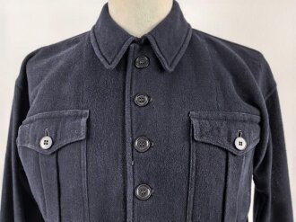 Hitlerjugend, dunkelblaue Winterbluse. getragenes...