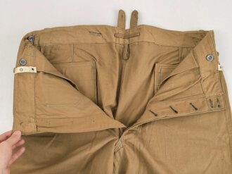 Kriegsmarine, kurze Tropenhose in sehr gutem Gesamtzustand, Kammerstück