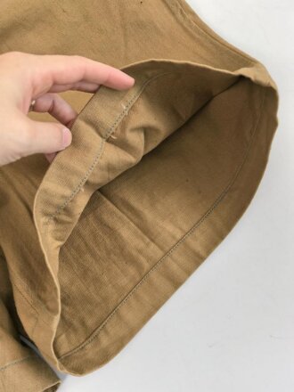 Kriegsmarine, kurze Tropenhose in sehr gutem Gesamtzustand, Kammerstück