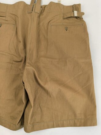 Kriegsmarine, kurze Tropenhose in sehr gutem Gesamtzustand, Kammerstück