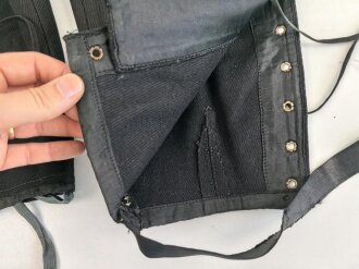 Stiefelhose für Hitlerjugend Führer aus schwarzem Tuch. Getragenes Stück mit RZM Etikett