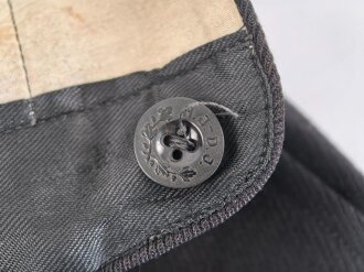 Stiefelhose für Hitlerjugend Führer aus schwarzem Tuch. Getragenes Stück mit RZM Etikett
