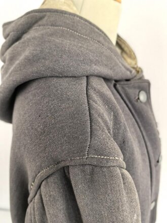 Luftwaffe, Winterwendejacke blaugrau auf weiß. Ungereinigtes , getragenes Stück.