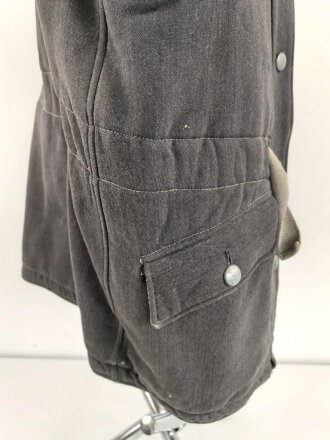 Luftwaffe, Winterwendejacke blaugrau auf weiß. Ungereinigtes , getragenes Stück.