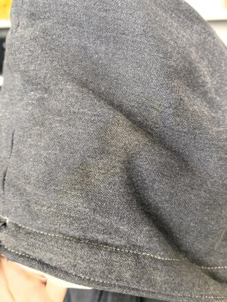 Luftwaffe, Winterwendejacke blaugrau auf weiß. Ungereinigtes , getragenes Stück.