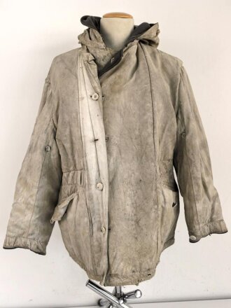Luftwaffe, Winterwendejacke blaugrau auf weiß. Ungereinigtes , getragenes Stück.