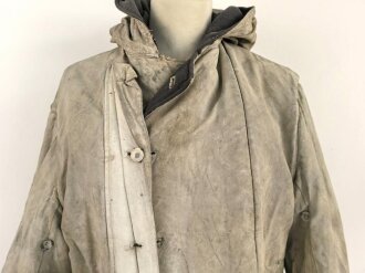 Luftwaffe, Winterwendejacke blaugrau auf weiß. Ungereinigtes , getragenes Stück.