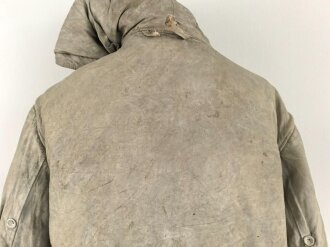 Luftwaffe, Winterwendejacke blaugrau auf weiß. Ungereinigtes , getragenes Stück.