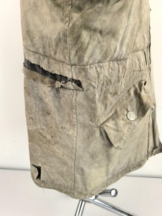 Luftwaffe, Winterwendejacke blaugrau auf weiß. Ungereinigtes , getragenes Stück.