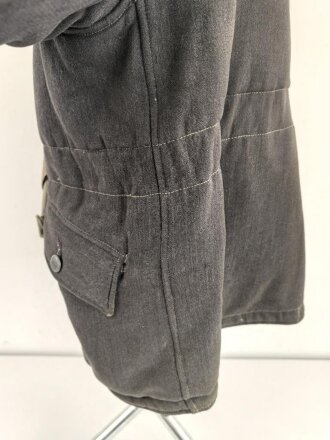 Luftwaffe, Winterwendejacke blaugrau auf weiß. Ungereinigtes , getragenes Stück.