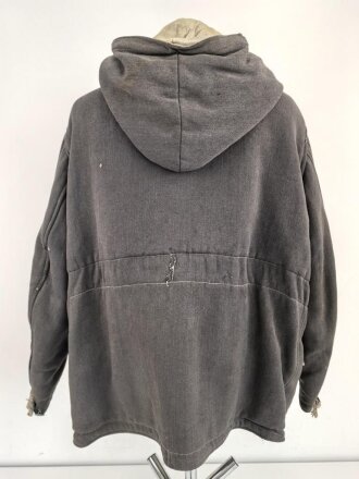 Luftwaffe, Winterwendejacke blaugrau auf weiß. Ungereinigtes , getragenes Stück.