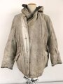 Luftwaffe, Winterwendejacke blaugrau auf weiß. Ungereinigtes , getragenes Stück.