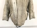 Luftwaffe, Winterwendejacke blaugrau auf weiß. Ungereinigtes , getragenes Stück.