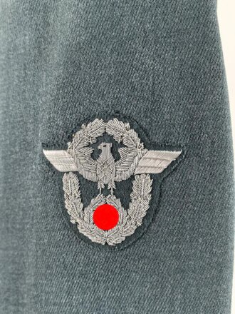 Polizei III.reich, Dienstrock für einen Offizier der Gendarmerie. Sehr guter Zustand, die Effekten original vernäht
