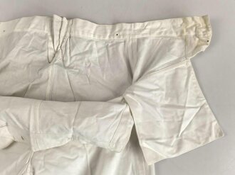Reichsmarine / Kriegsmarine, weisse Klapphose für Mannschften. Kammerstück von 1935 in gutem Gesamtzustand