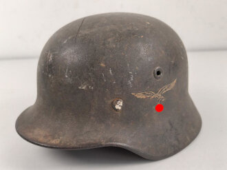 Luftwaffe, Stahlhelm Modell 1940. Innenfutter und...