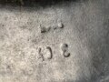 Stahlhelmglocke Modell 1942. Originallack, Hersteller ? 66. Wehrmacht oder frühe Nachkriegszeit ?