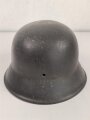 Stahlhelmglocke Modell 1942. Originallack, Hersteller ? 66. Wehrmacht oder frühe Nachkriegszeit ?
