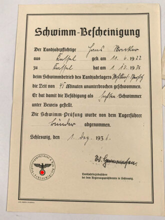 Gerhard Fieseler Werke , Konvolut eines Betriebsangehörigen