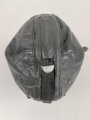 Luftwaffe,  Kopfhaube  für fliegendes Personal. Späte, taubenblaue Ausführung, Kopfgrösse 58, wohl ungetragenes Stück