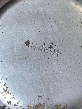 Luftwaffe, Beobachtungsuhr Bauart Durowe, Fl 23883, Hersteller Lacher & Co Pforzheim. Das Uhrwwerk läuft an, bleibt aber nach etwa 20 Sekunden stehen.