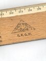 Luftwaffe, Holzlineal 40cm, gehört so in den "Behälter für Navigations- Lehr- und Übungsgerät Fl 98000"