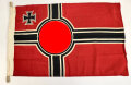 Kriegsmarine, Reichskriegsflagge in der kleinen Ausführung für U-Boote. 50 x 85 cm. Wenige kleine Mottenlöcher, sonst guter Zustand