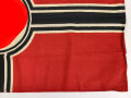 Kriegsmarine, Reichskriegsflagge in der kleinen Ausführung für U-Boote. 50 x 85 cm. Wenige kleine Mottenlöcher, sonst guter Zustand