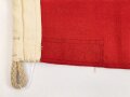 Kriegsmarine, Reichskriegsflagge in der kleinen Ausführung für U-Boote. 50 x 85 cm. Wenige kleine Mottenlöcher, sonst guter Zustand