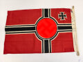 Kriegsmarine, Reichskriegsflagge in der kleinen Ausführung für U-Boote. 50 x 85 cm. Wenige kleine Mottenlöcher, sonst guter Zustand