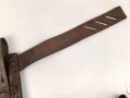 Karabinertragevorrichtung für berittene der Wehrmacht. Getragenes Stück in gutem Zustand, datiert 1937