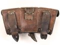 1.Weltkrieg , Patronentasche für Berittene. Leder trocken, datiert 1917