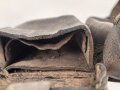 1.Weltkrieg , Patronentasche für Berittene. Leder trocken, datiert 1915