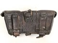 1.Weltkrieg , Patronentasche für Berittene. Leder trocken, datiert 1915