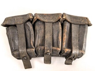1.Weltkrieg , Patronentasche für Berittene. Ungereinigtes Stück, datiert 1915