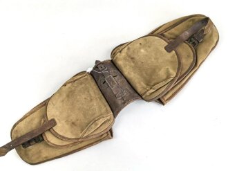 1.Weltkrieg, Paar Behelfspacktaschen aus Segeltuch....