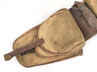 1.Weltkrieg, Paar Behelfspacktaschen aus Segeltuch....