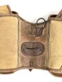 1.Weltkrieg, Paar Behelfspacktaschen aus Segeltuch. Ungereinigt, Stempel eines Train Depot