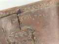 1.Weltkrieg, Paar Behelfspacktaschen aus Segeltuch. Ungereinigt, Stempel eines Train Depot