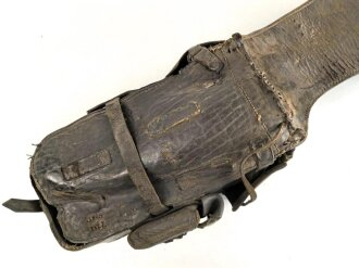 1. Garde Ulanen Regiment, Paar Packtaschen für Offiziere, ungereinigte Kammerstücke von 1915