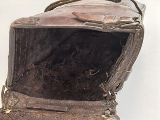 1. Garde Ulanen Regiment, Paar Packtaschen für Offiziere, ungereinigte Kammerstücke von 1915