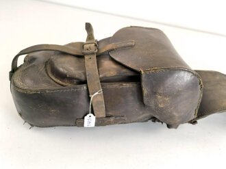 1. Garde Ulanen Regiment, Paar Packtaschen für Offiziere, ungereinigte Kammerstücke von 1915