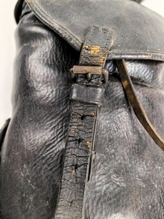 Kaiserreich und 1. Weltkrieg, Paar Packtaschen für berittene, keine erkennbare Stempelung, ungereinigt, Leder angetrocknet