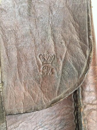 1. Weltkrieg, Tasche für Berittene. Datiert 1916