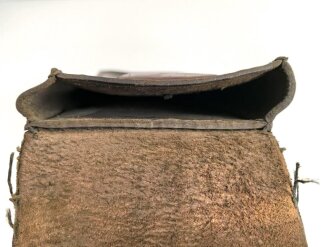 1. Weltkrieg, Tasche für Berittene, Riemen fehlt, datiert 1917